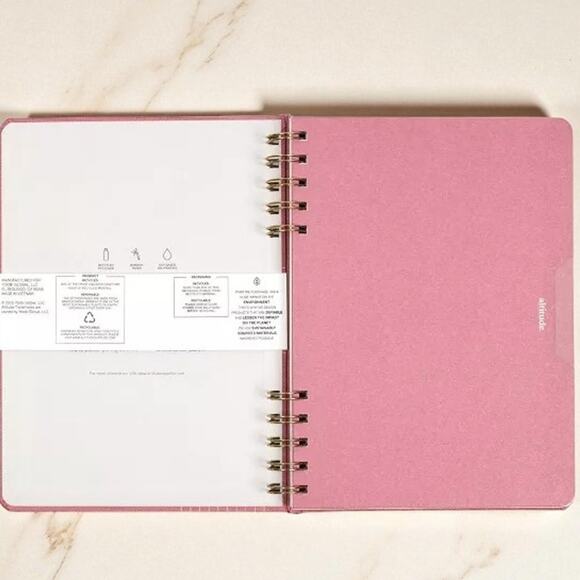 3-Pack – Altitude Supplies Spiral Journals 6.25" x 8.5" 160 Pgs – Mauve Cover - Picture 8 of 9